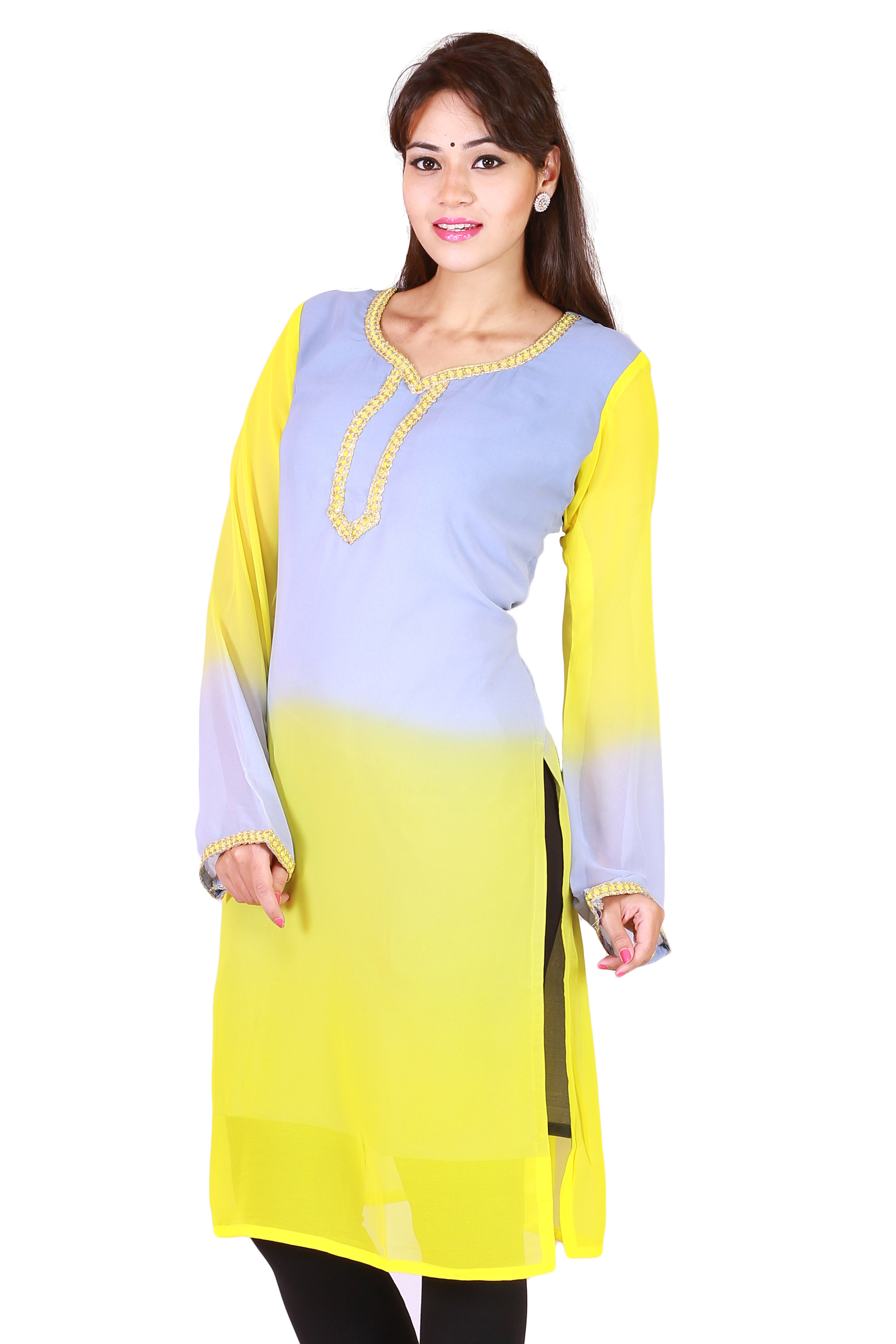 Chiffon With Two Tones