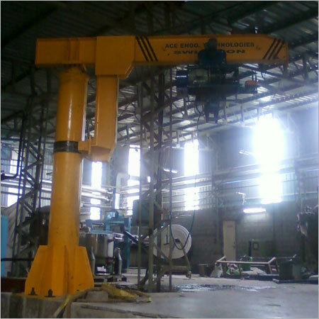 Jib Crane - Tested Grade Material, 0.25-5 Ton Capacity , 5M Arm Length, 360° Rotation, Economical, Self Supported & Bracket Mounted