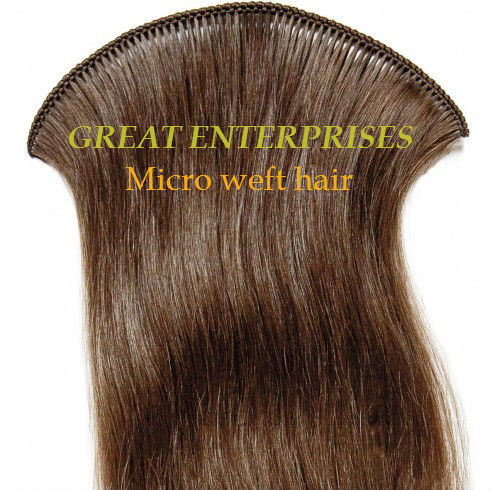 Micro Weft Human Hair - Remy Hair, Invisible Thin Wefts for Natural Volume and Length, Heat-Style Friendly, Long-Lasting Durability