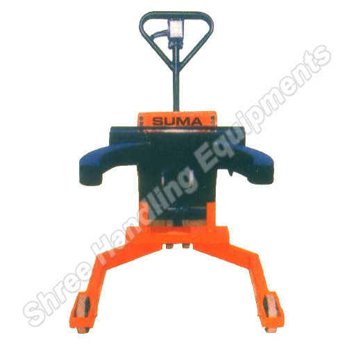 Hydraulic Drum Lifter - Stainless Steel, Standard Size, Yellow & Black | Ideal for Material Handling