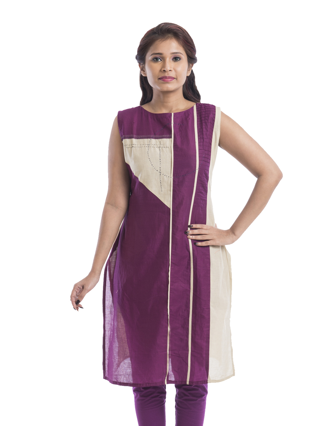 Cotton Kurti With Smart Cuts
