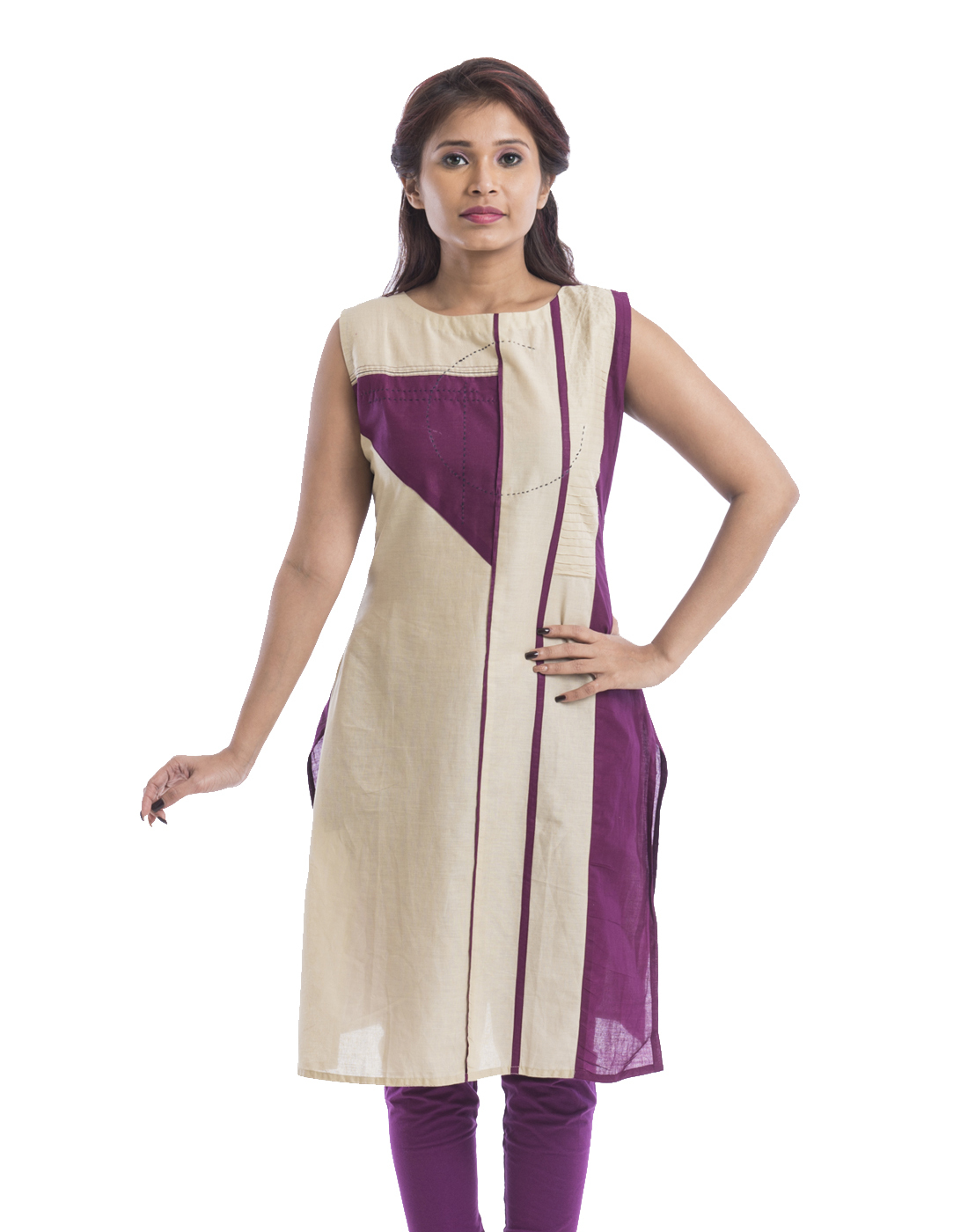 Cotton Kurti With Smart Cuts