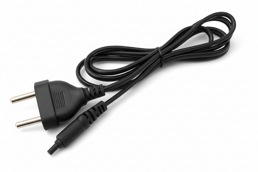 2 Pin Power Cord - Copper Material, Custom Dimensions, PVC Insulation | Easy to Use, Long Working Life, High Heat Resistance, Versatile Application
