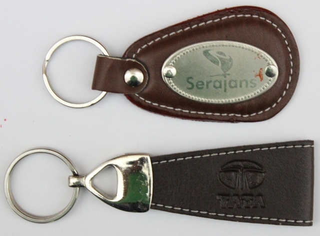Leather Key Chain - Leather Material, Sturdy Trigger Snap Clip, Customizable Logo Display | Durable, Multi-purpose, Functional Gift Item
