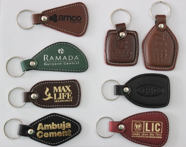 Leather Key Chain - Leather Material, Sturdy Trigger Snap Clip, Customizable Logo Display | Durable, Multi-purpose, Functional Gift Item