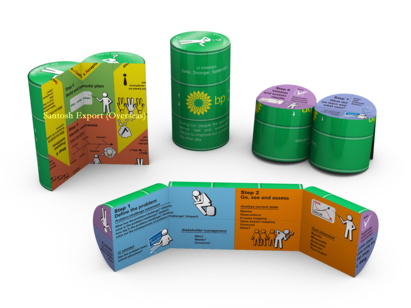 Folding Can - Hips Material, 70 Mm Size, Any Color | Promotional Use, Eye-catching Presentation, Engaging Product Unveiling