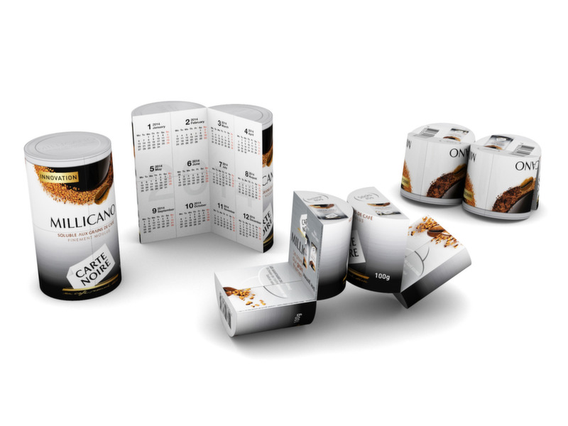 Folding Can - Hips Material, 70 Mm Size, Any Color | Promotional Use, Eye-catching Presentation, Engaging Product Unveiling