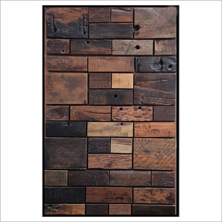 पुरानी नाव की लकड़ी का पैनल