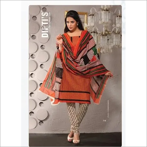 Indian Ladies Printed Salwar Suit