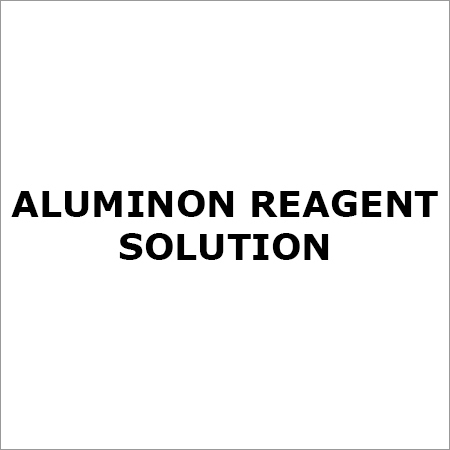 Aluminon Reagent Solution Cas No: 569-58-4
