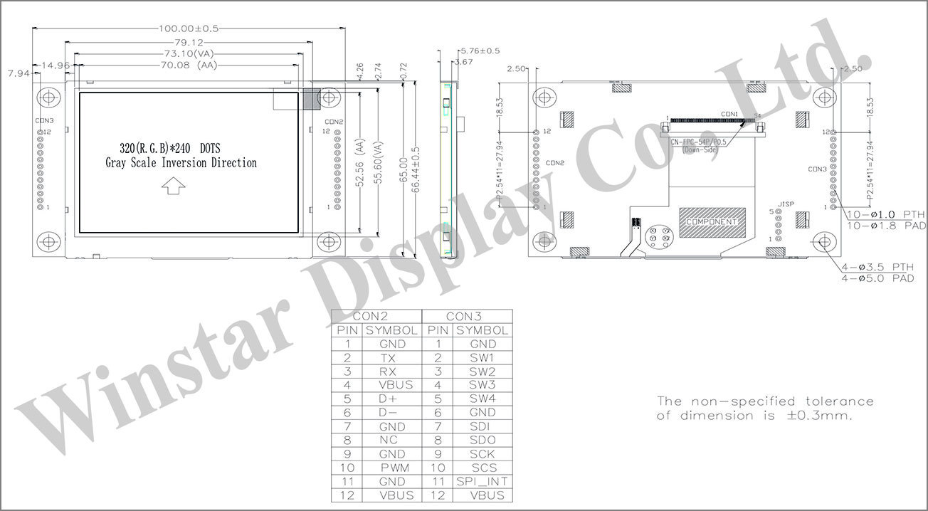 3.5" Tft Lcd Display