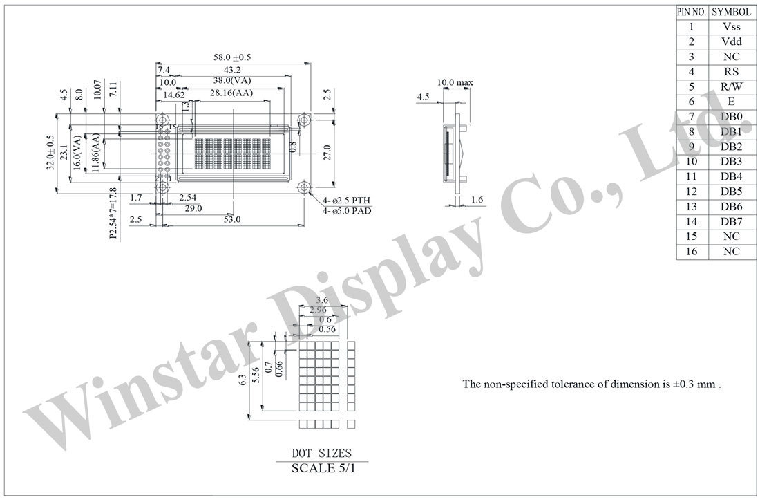 Oled Character Display