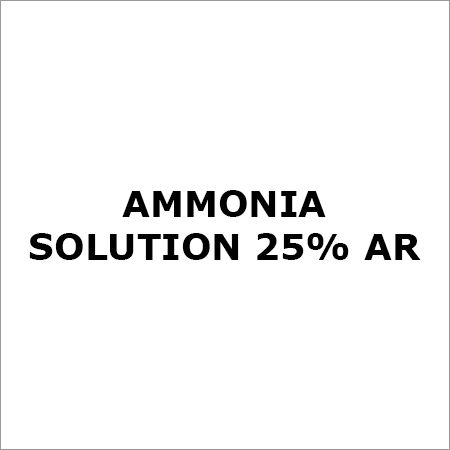 Ammonia Solution - 25% Purity | AR Grade, CAS No: 1336-21-6