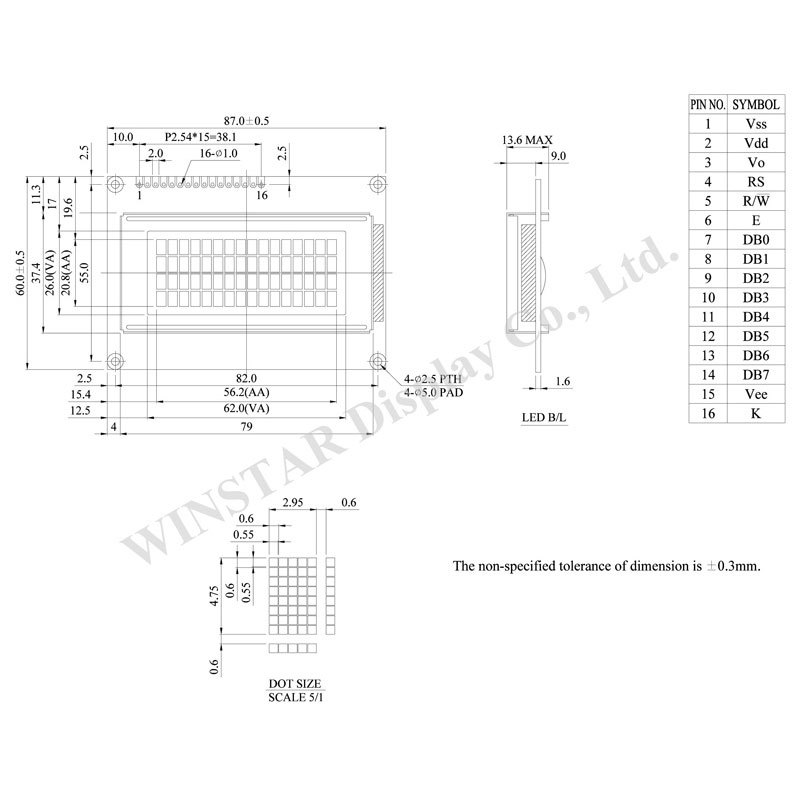 Yellow Green Vatn Lcd Modules