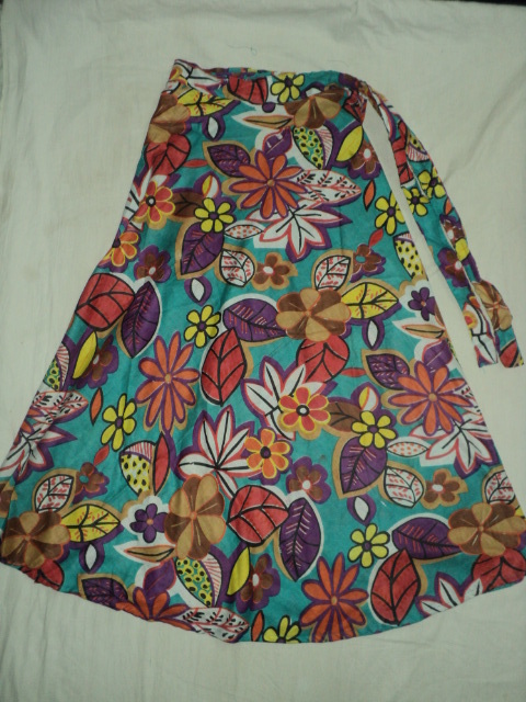 Multi Color Flower Prints Long Skirts