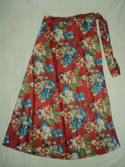 Multi Color Flower Prints Long Skirts