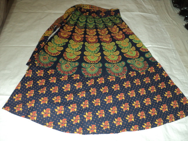 Multi Color Barmeri Printed Long Skirts