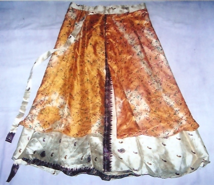 Multi Color Saree Wrape Round Skirts From India