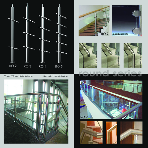 S.S Modular  Railing With Glass