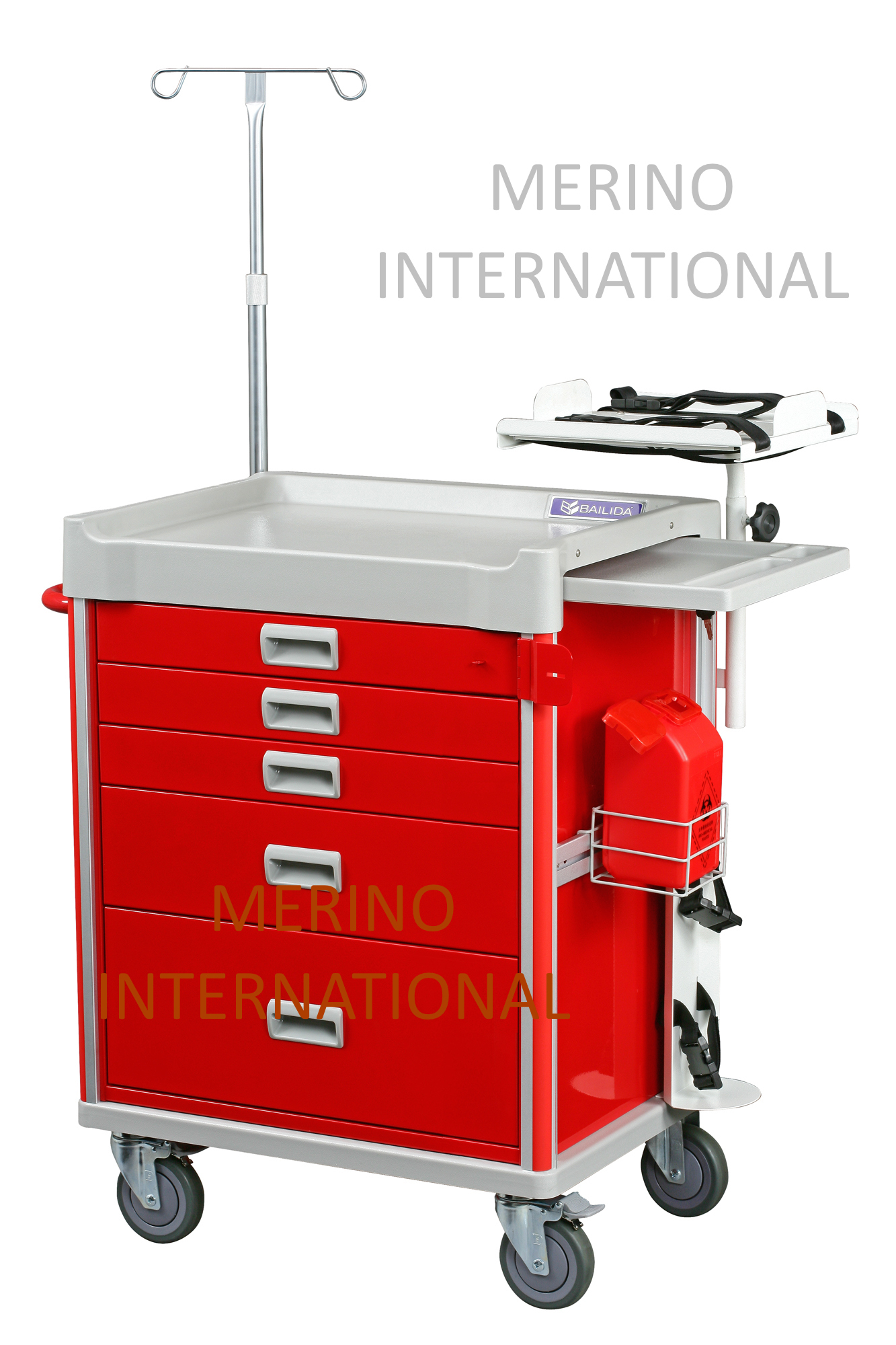 Emergency Carts - Color: Red