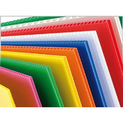 बहुरंगा नालीदार प्लास्टिक शीट