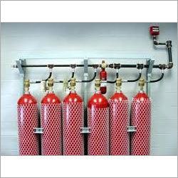 Red Inergen Fire Suppression System