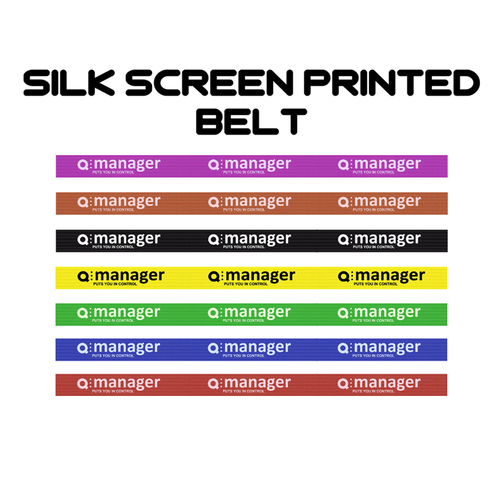 Silk Screen Printed Belts