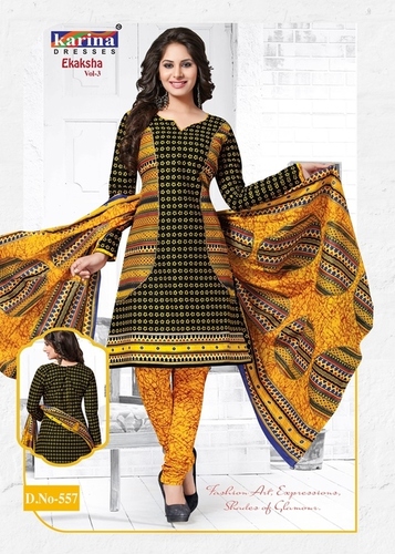 डिजाइनर सूती पोशाक सामग्री