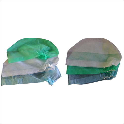 Surgical Cap - Non-Woven Fabric, One Size Fits Most, Green | Disposable, Comfortable, Breathable, Hygienic, Lightweight, Secure Fit, Sterile