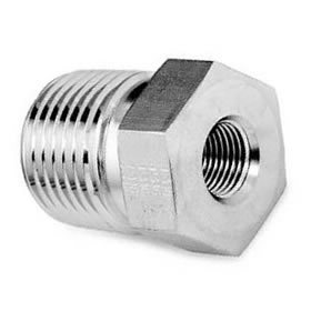 Reducer Bushing - Stainless Steel, 1/2 inch to 3/4 inch Sizes, Silver | Galvanized Surface Treatment, Suitable for Indoor Uses