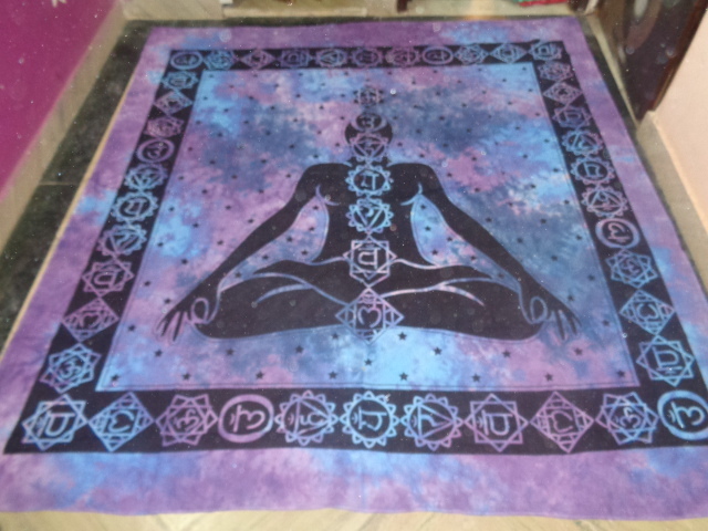 Multicolor Multi Colours Chakra Buddha Tapestry