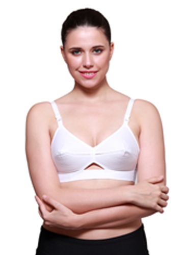White Cotton Bra (Nutan)