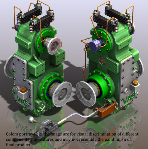 वास-डीएलपी-वी15-सीआई-डबल पंक्ति-वायवीय-40000एनएम-बी75