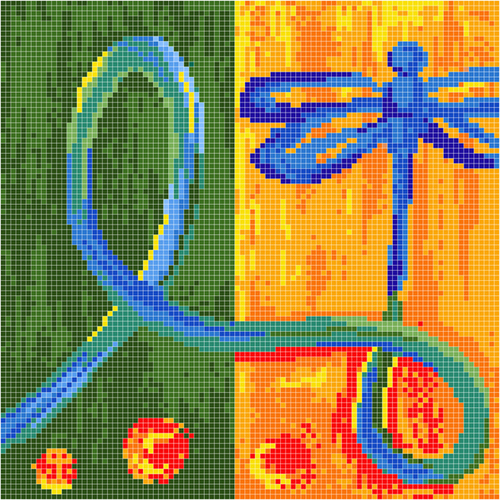Abstract Tiles 14 - Color: Blues