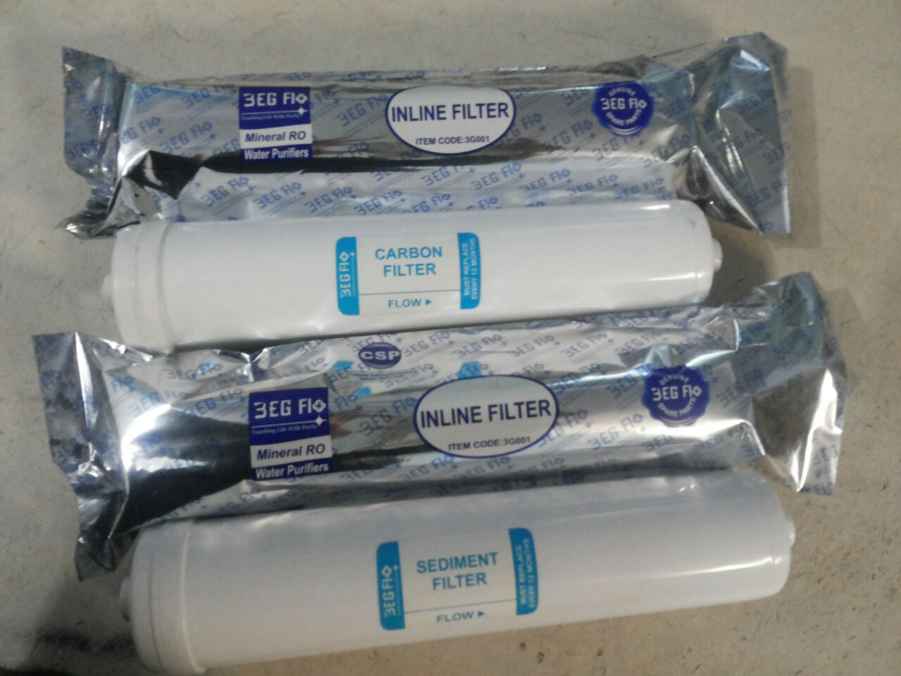 Inline Sediment Carbon Filters