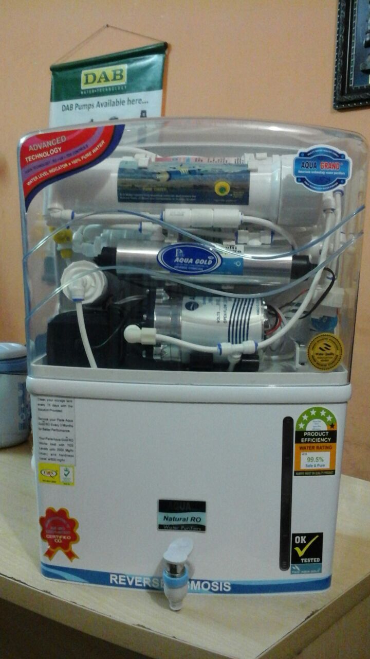 Parle Aqua Grand Plus - Plastic Abs, 300x200x400mm, White | 5-10 Lph, 3-5 Stage Filtration, Durable, Easy Install, Low Power 80w