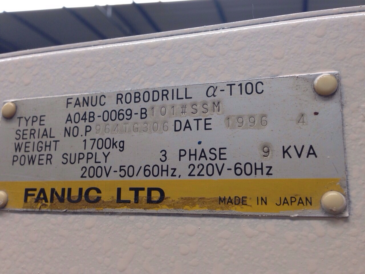 Robodrill Alpha T10c 4 Axis