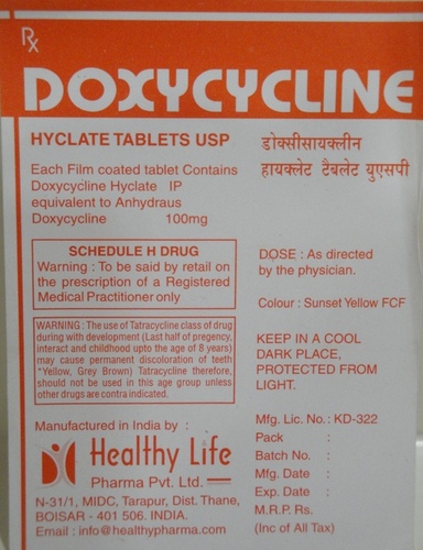 Doxycycline Dispersible Tablets  
