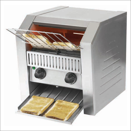 Conveyor Toaster - Stainless Steel, 418L x 468W x 387H MM | Rust Resistant Surface, Easy Operation, Low Maintenance, 450-500 Slices/H