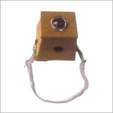 Moxa Stand - Wooden, 10x9x9 cm , Brown Color with Metal Accents for All Types of Uses