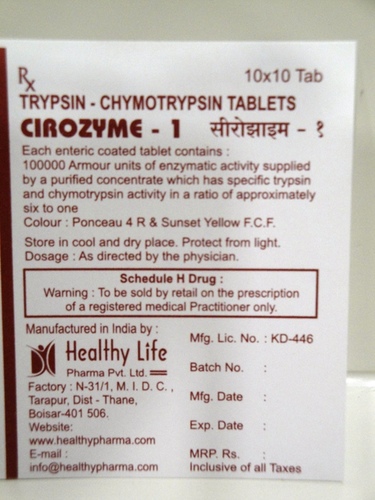 Trypsin Tablet