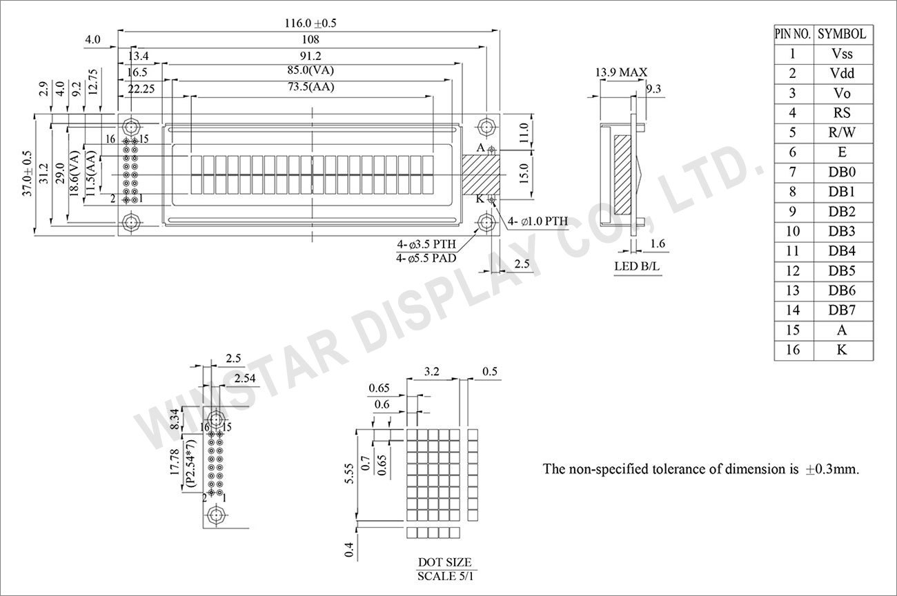 20x2 Lcd Module Screen