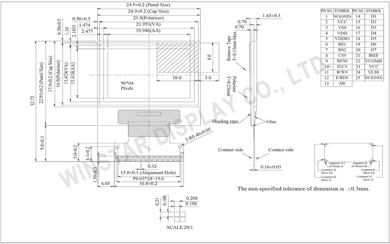 Oled Display Suitable For Wearable Device