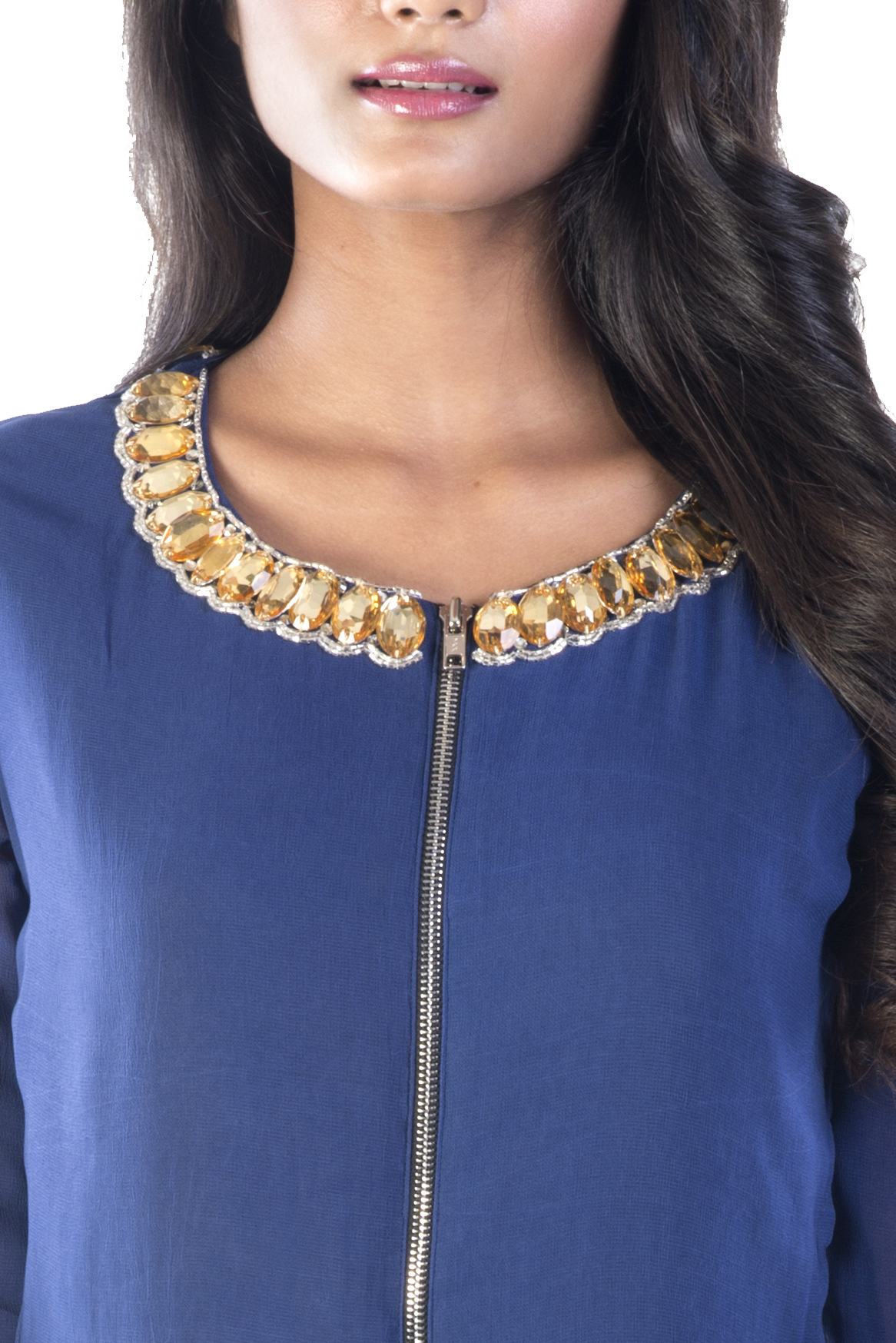 Zip Enclosure Long Kurti