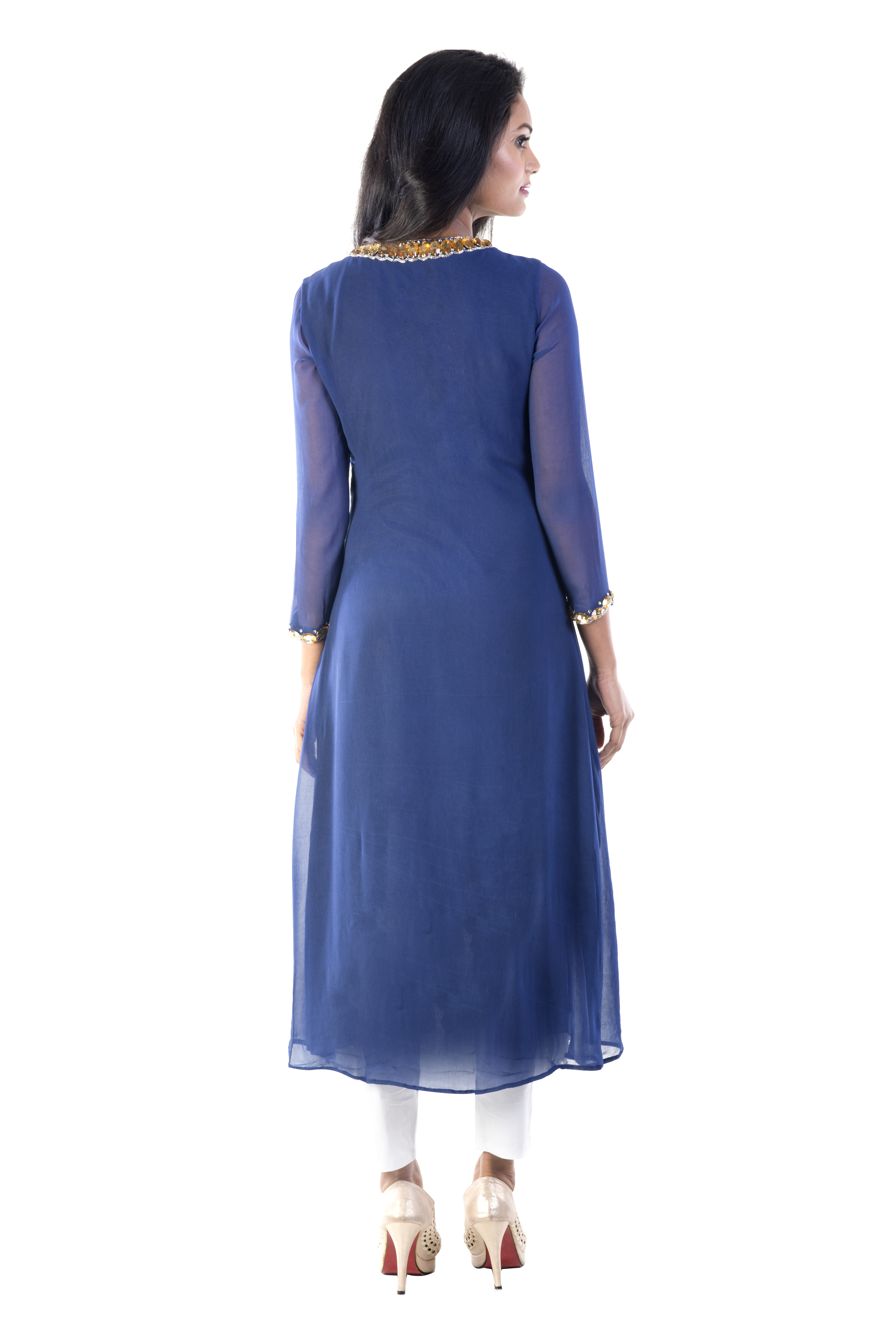 Zip Enclosure Long Kurti