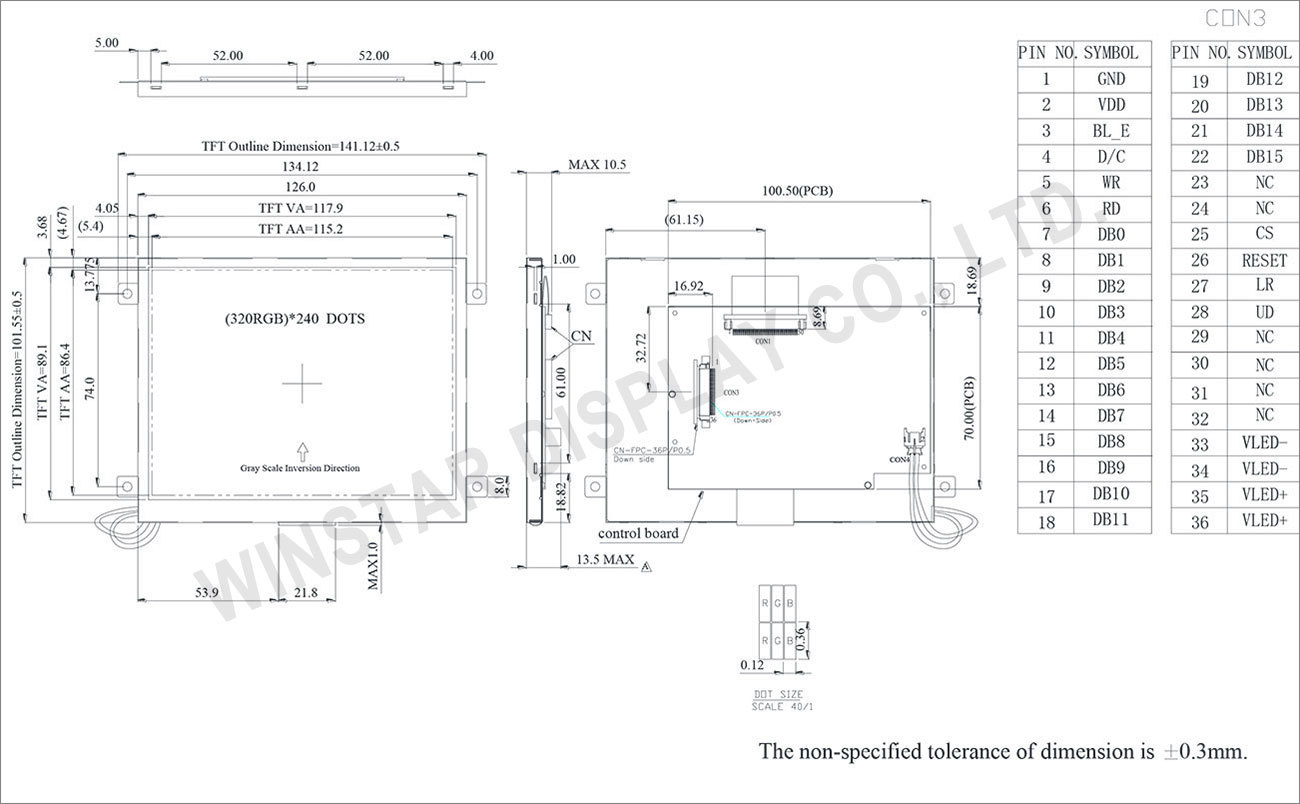 5.7 Inch Tft Displays
