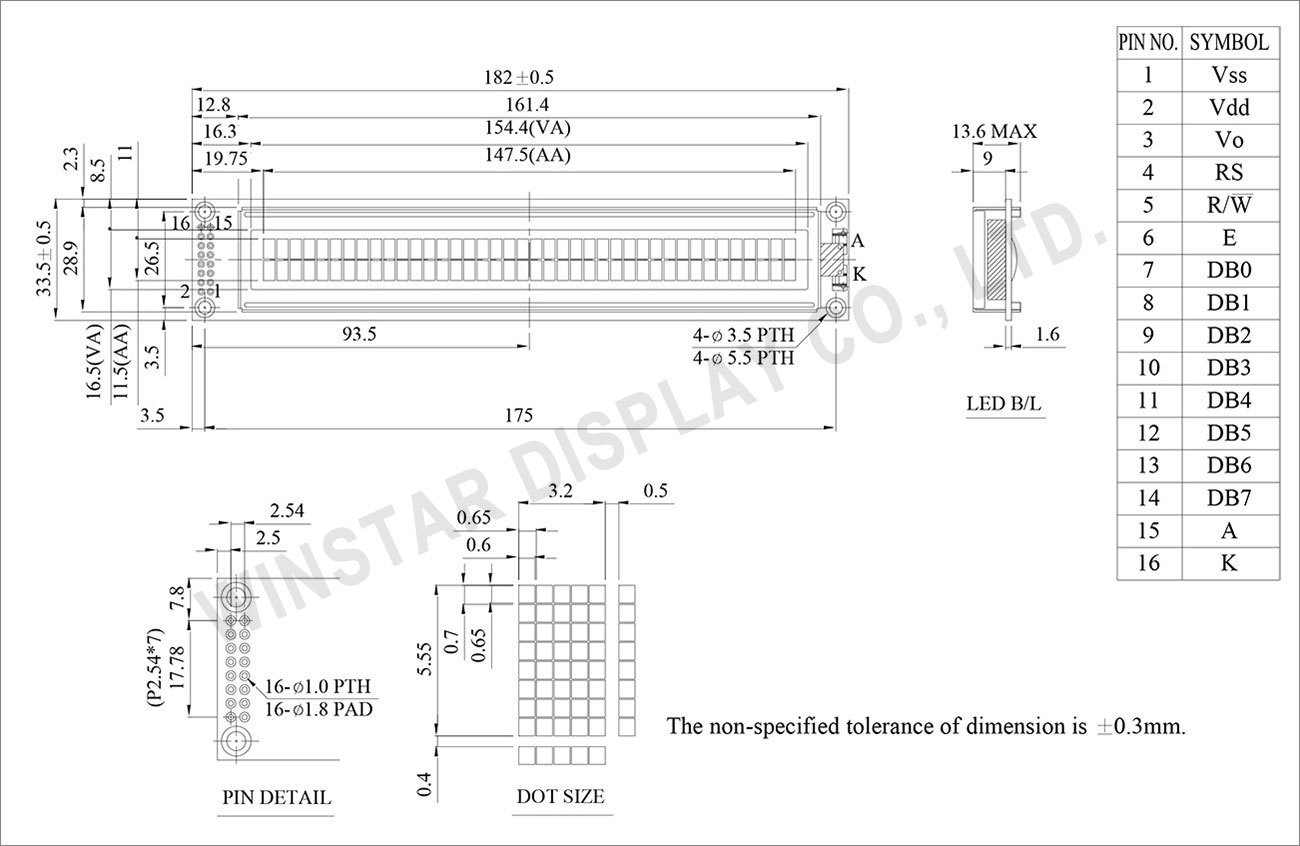 40x2 Lcd Character Module