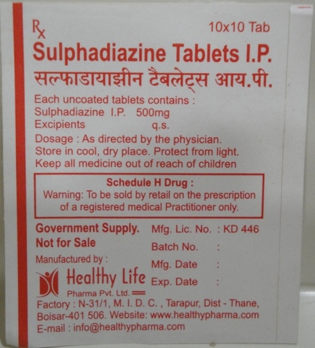 Sulphadiazine Tablets IP