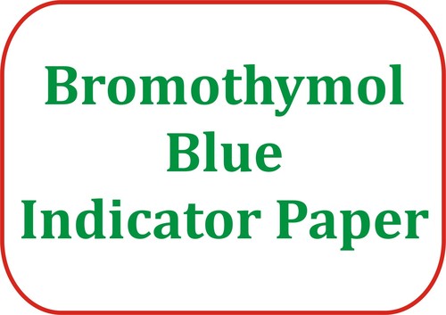 Bromothymol Blue Indicator Paper