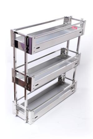 Silver Kitchen Multipurpose Pullout